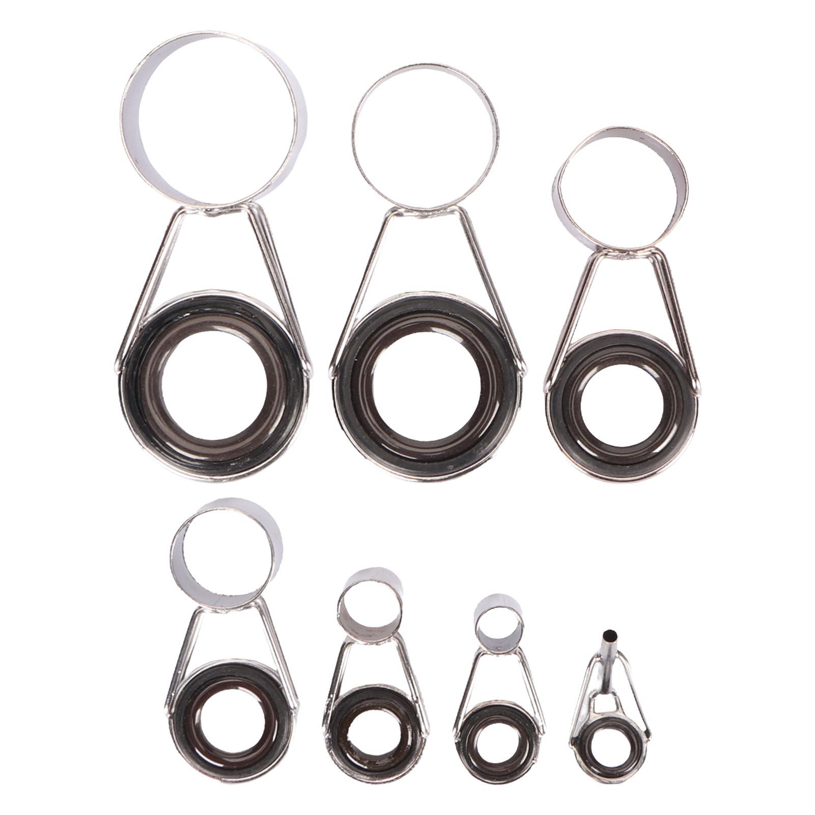 7 PCS Fishing Rod Tip Guide Repair Kit Universal Ceramic Ring Stainless Steel Fishing Rod Guides
7 PCS Fishing Rod Tip Guide Repair Kit Universal Ceramic Ring Stainless Steel Fishing Rod Guides