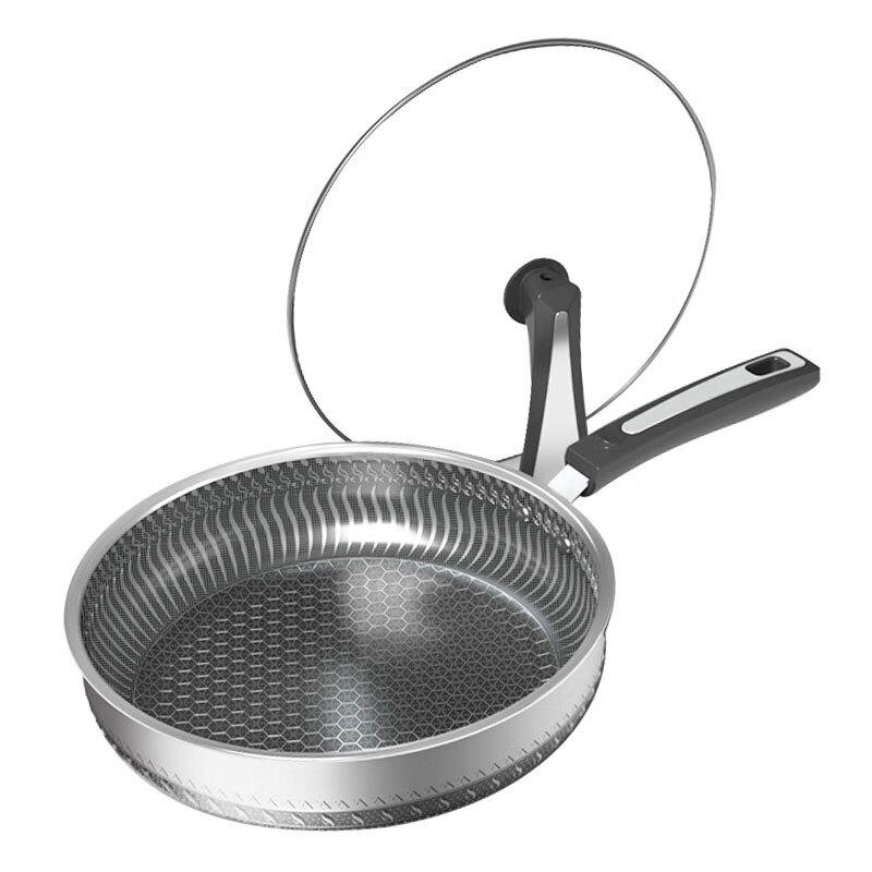 ZISIZ 26cm 316 Stainless Steel Non-stick Frying Pan with Lid
ZISIZ 26cm 316 Stainless Steel Non-stick Frying Pan with Lid