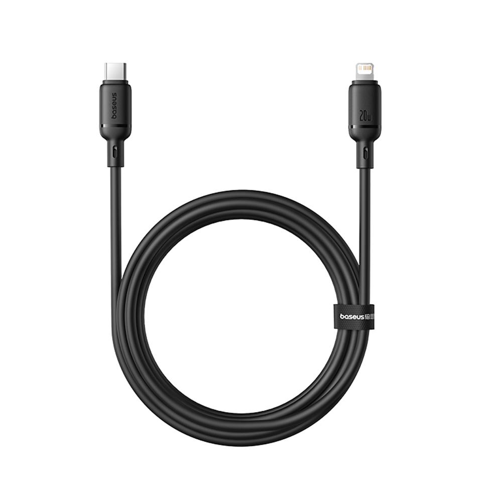 BASEUS Silky USB-C to iP Data Cord Flexible PVC PD 20W Fast Charging Cable,Length: 2m Black
BASEUS Silky USB-C to iP Data Cord Flexible PVC PD 20W Fast Charging Cable,Length: 2m Black