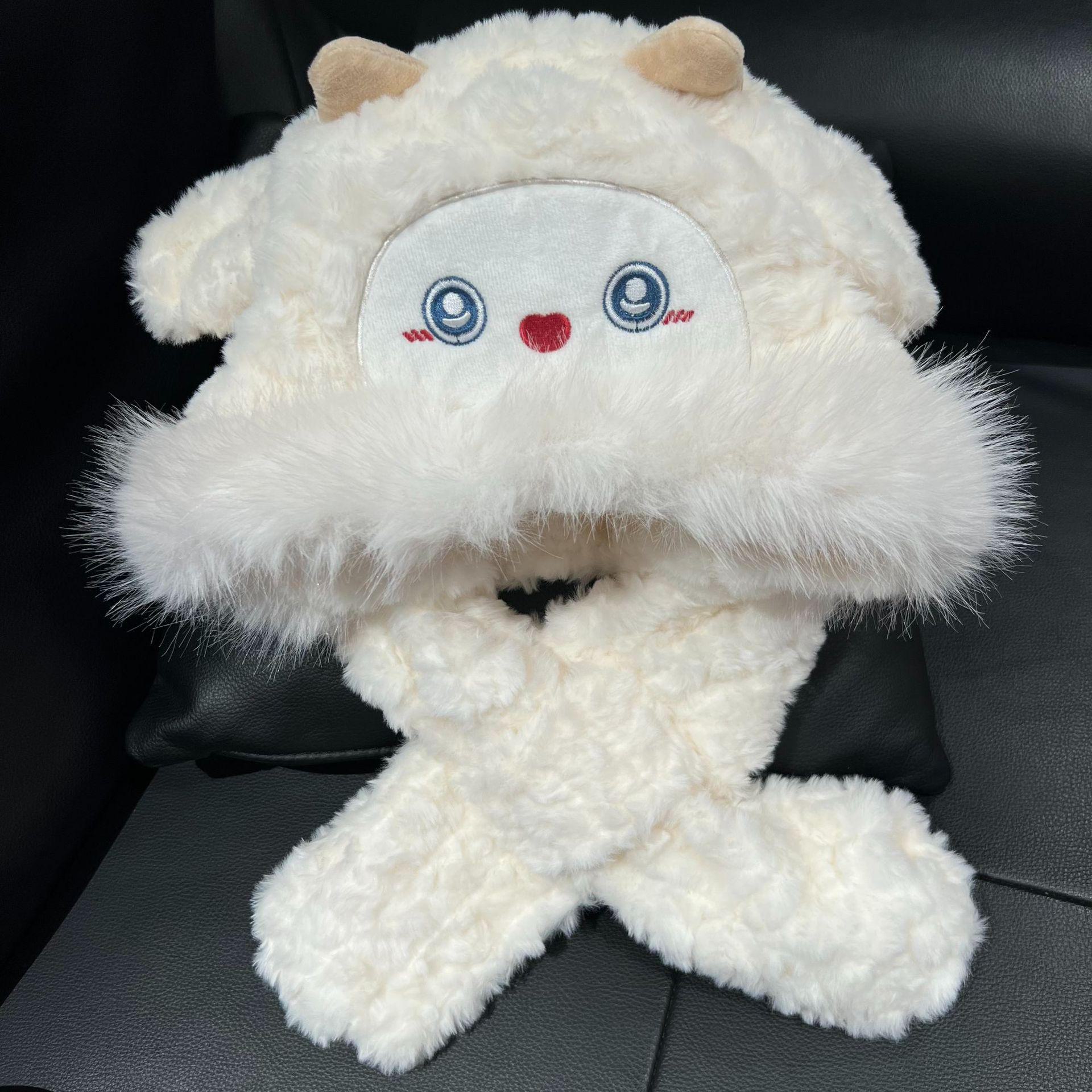 Женская симпатичная шерстяная овечья шапка с шарфом - новый зимний стиль, теплая и толстая морозостойкая шапка Lei Feng с защитой ушей покинуть белый
Женская симпатичная шерстяная овечья шапка с шарфом - новый зимний стиль, теплая и толстая морозостойкая шапка Lei Feng с защитой ушей покинуть белый