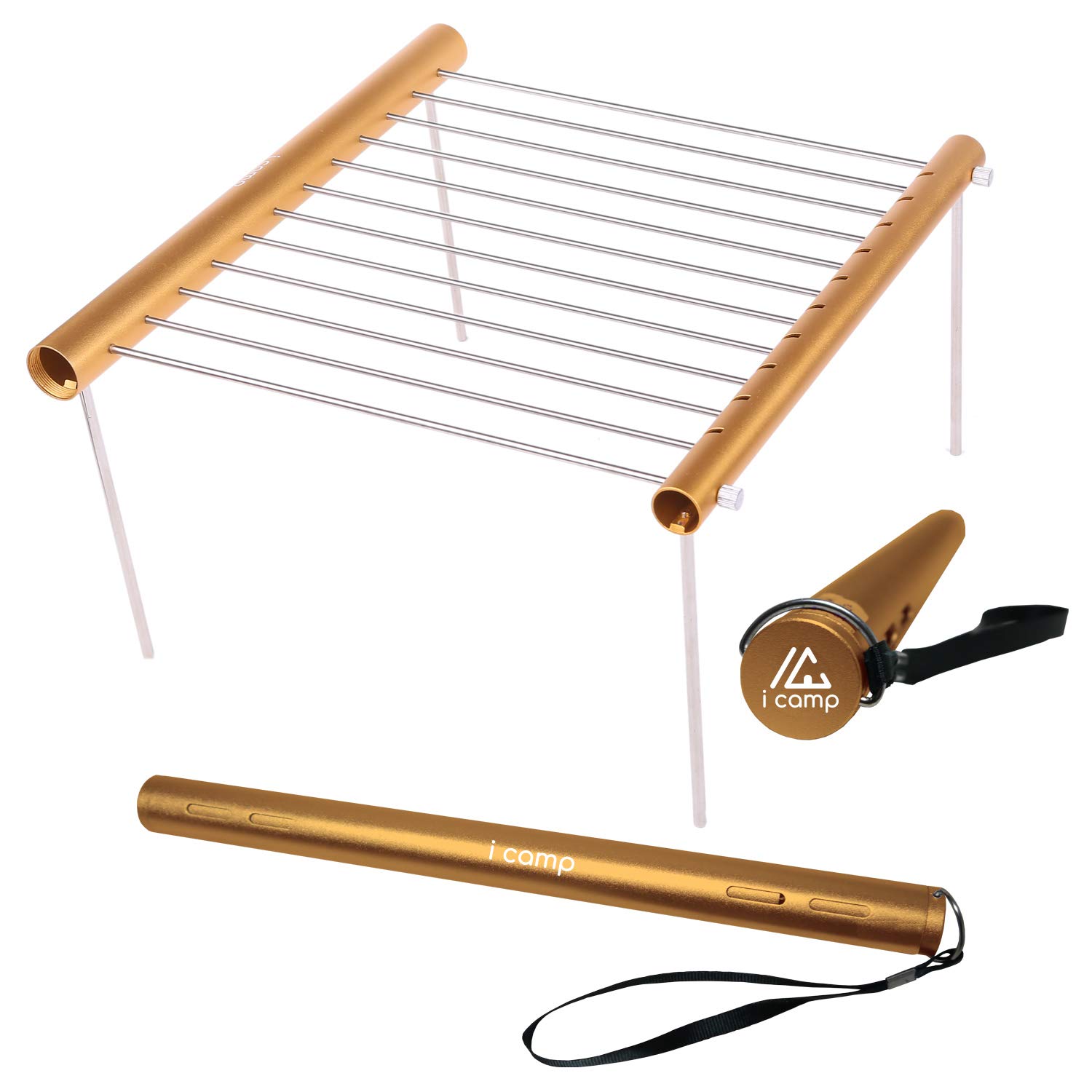 icamp Multi Stand Ultra Compact Ultra Lightweight 350g Low Table Mini Grilling Table (Gold)
icamp Multi Stand Ultra Compact Ultra Lightweight 350g Low Table Mini Grilling Table (Gold)