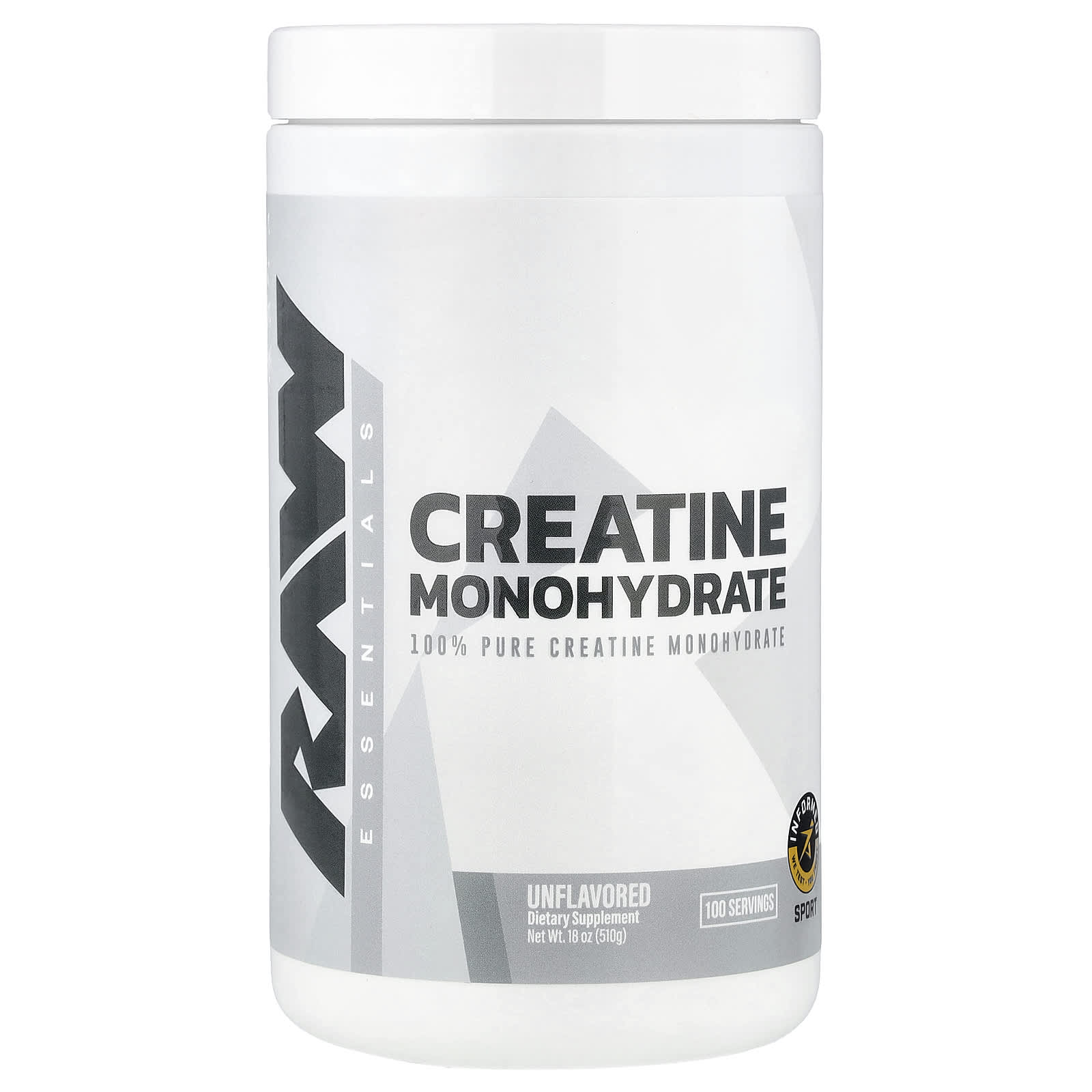 Raw Nutrition, Essential Nutrients, Creatine Monohydrate, Unflavored, 510g (18oz)
Raw Nutrition, Essential Nutrients, Creatine Monohydrate, Unflavored, 510g (18oz)