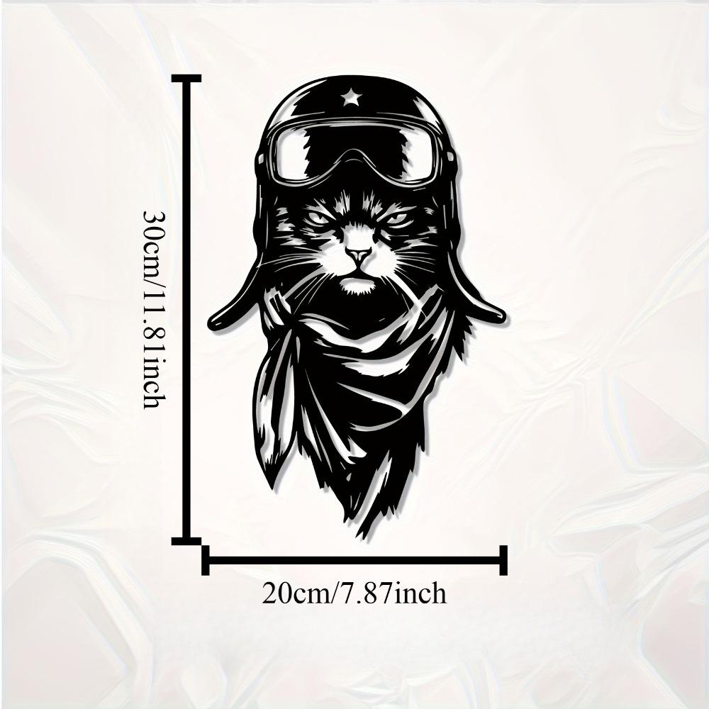 1pc Pilot Cat Metal Wall Art Mural Statue Weather Resistant for Garage Backyard Fence Industrial Home Decor Gift for New Year Christmas Pet Lover 12in
1pc Pilot Cat Metal Wall Art Mural Statue Weather Resistant for Garage Backyard Fence Industrial Home Decor Gift for New Year Christmas Pet Lover 12in