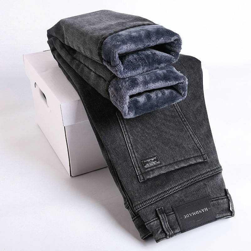Men s Winter Fleece Thick Slim Straight Elastic Warm Enim Pants Casual Male Clothing Plush Trousers 38 сірий
Men s Winter Fleece Thick Slim Straight Elastic Warm Enim Pants Casual Male Clothing Plush Trousers 38 сірий