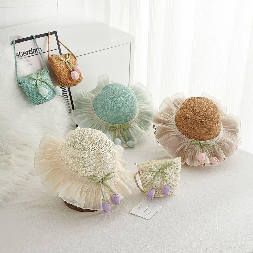 with Same Style Crossbody Bag Girls Bucket Hat Shading Hat Lace Brim Beach Cap Kid Blue(Bag)
with Same Style Crossbody Bag Girls Bucket Hat Shading Hat Lace Brim Beach Cap Kid Blue(Bag)