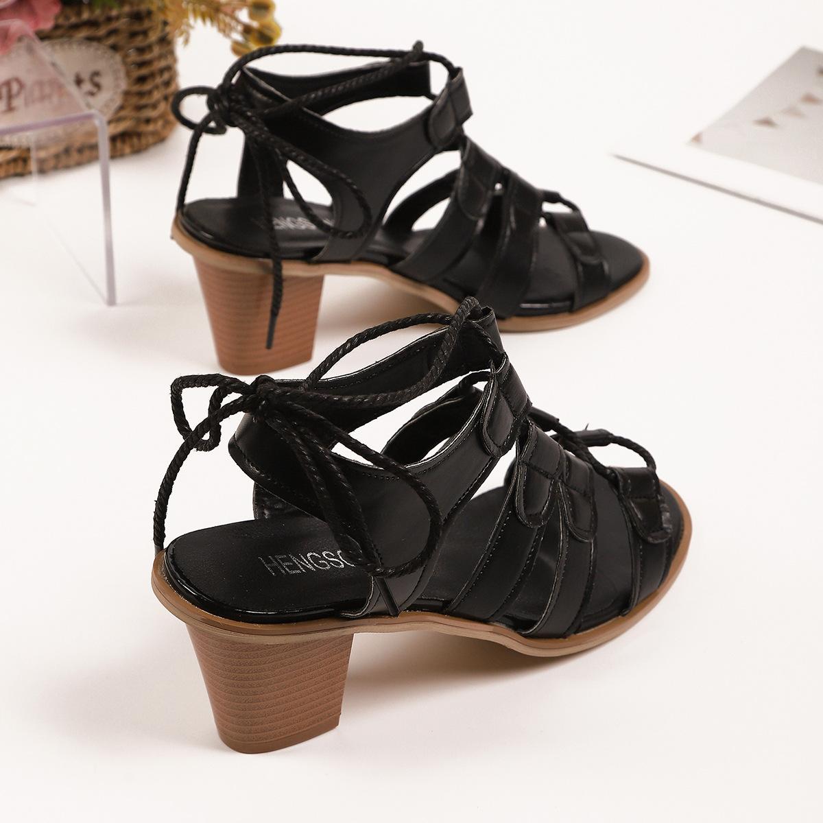 Fashion Fashion High Heeled Sandals 2025 New Women s Open Toed Hollow Breathable Roman Style Thick Heeled Comfortable Elegant Cool Pumps 43
Fashion Fashion High Heeled Sandals 2025 New Women s Open Toed Hollow Breathable Roman Style Thick Heeled Comfortable Elegant Cool Pumps 43