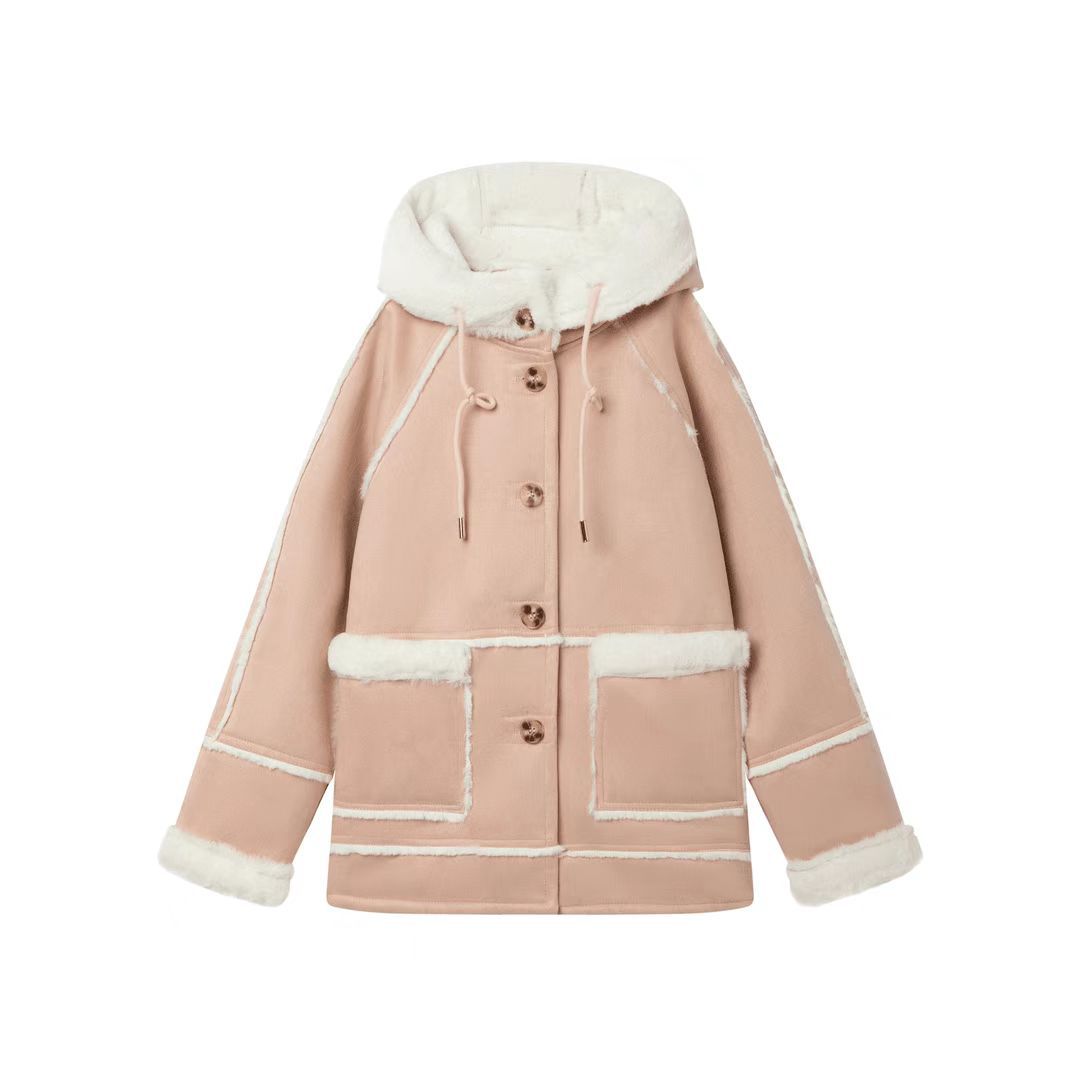 Женское замшевое пальто из овечьей шерсти Женское пальто с капюшоном из искусственного меха Женское пальто средней длины Свободное и толстое XL
Женское замшевое пальто из овечьей шерсти Женское пальто с капюшоном из искусственного меха Женское пальто средней длины Свободное и толстое XL