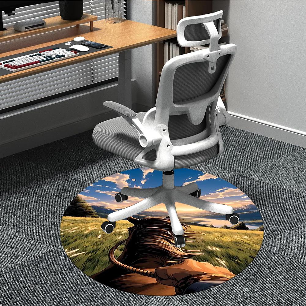 1pcHorseback Riding Office Round Area Rug, Indoor Mat Suitable ForOffice, Under Office Chairs Bedroom Living Room Home Decor, Room Deco 059 80cm by 80cm
1pcHorseback Riding Office Round Area Rug, Indoor Mat Suitable ForOffice, Under Office Chairs Bedroom Living Room Home Decor, Room Deco 059 80cm by 80cm