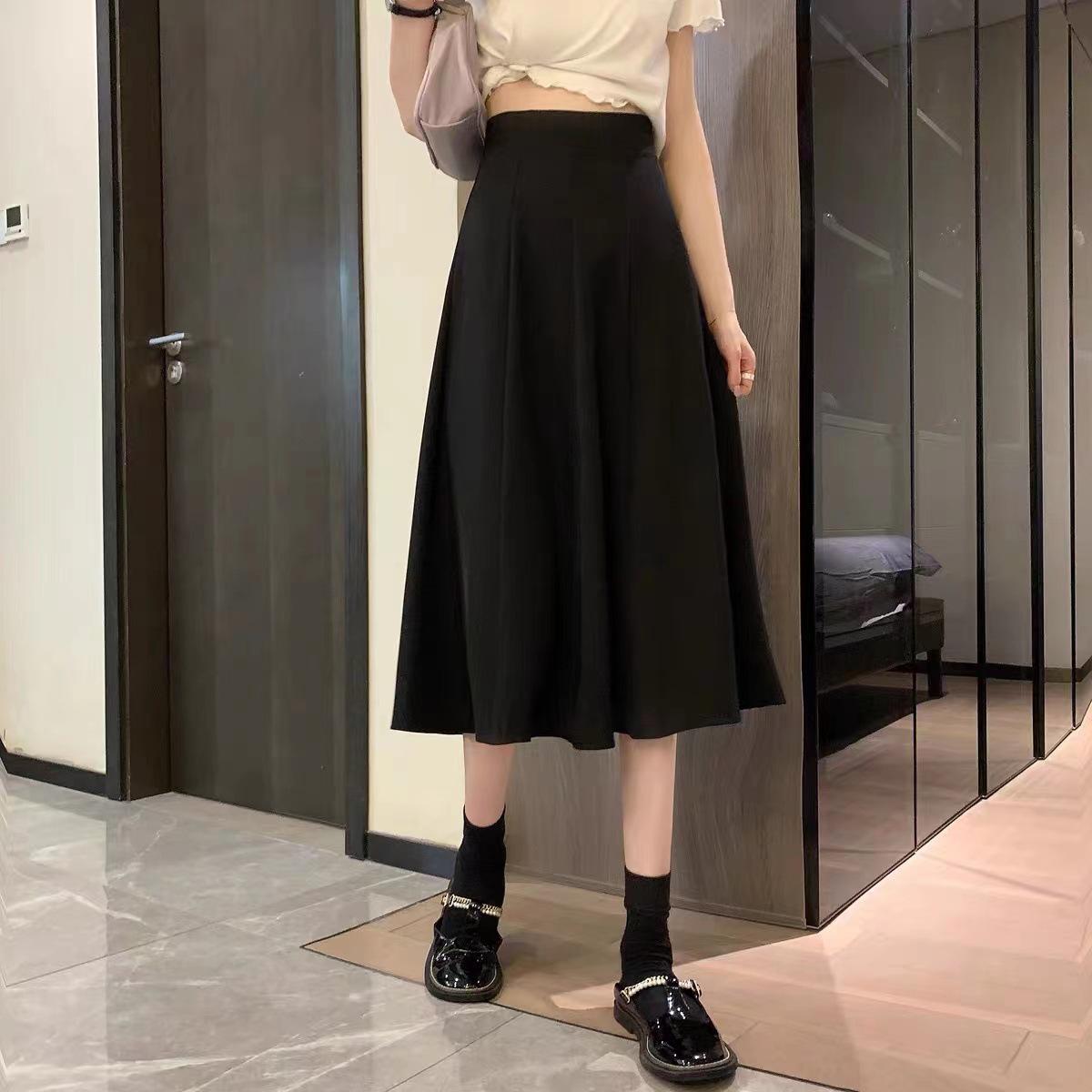 High-Waisted A-Line Midi Skirt for Pear-Shaped Women - Drape Swing Skirt for Spring/Summer 3XL
High-Waisted A-Line Midi Skirt for Pear-Shaped Women - Drape Swing Skirt for Spring/Summer 3XL