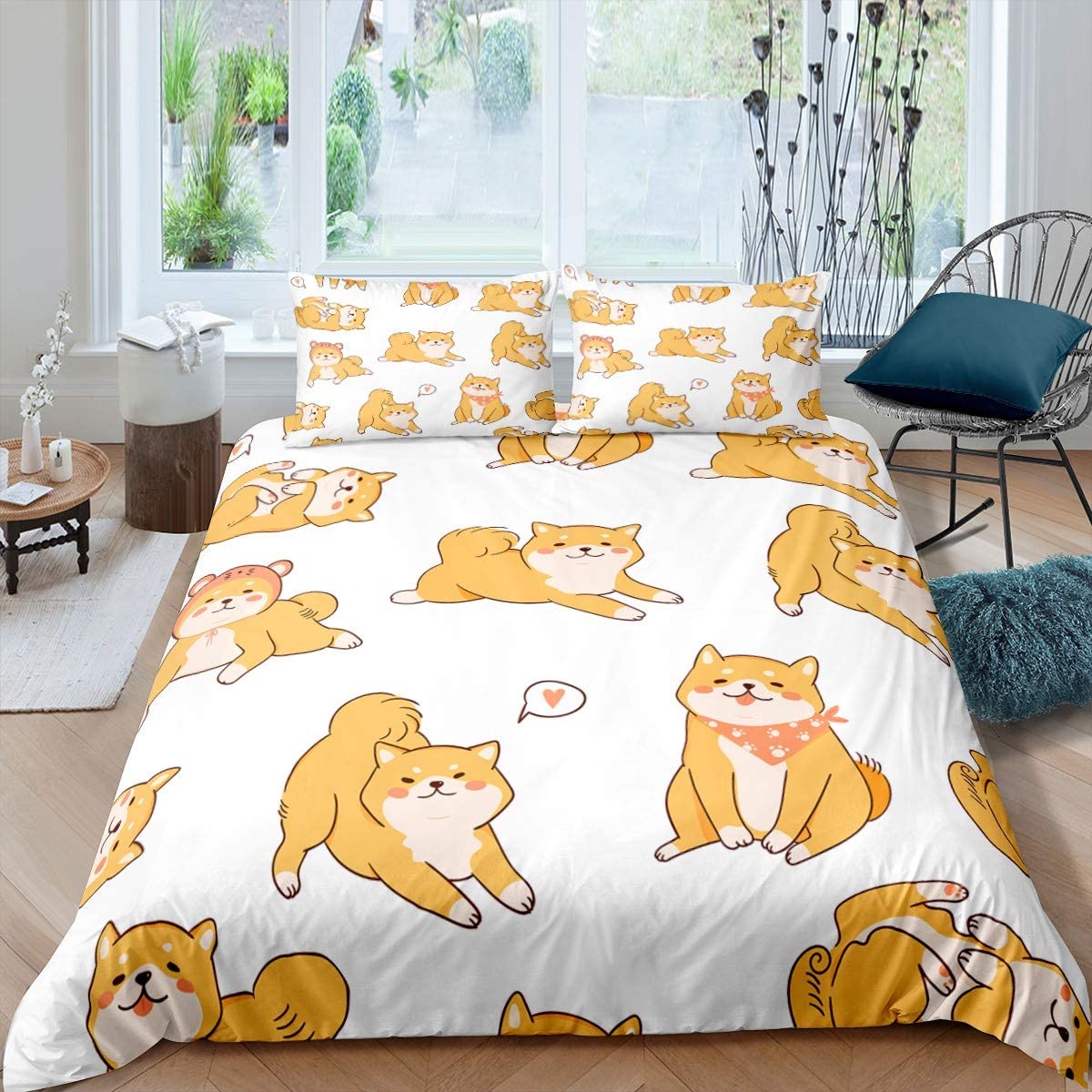 Shiba Inu Soft Duvet Cover Adorable Lovely Shiba Inu Beding Set Dog Loves Beding Set Microfiber Carton Animal Patern Quen King Comfortable Quilt Cover 120*200cm Single
Shiba Inu Soft Duvet Cover Adorable Lovely Shiba Inu Beding Set Dog Loves Beding Set Microfiber Carton Animal Patern Quen King Comfortable Quilt Cover 120*200cm Single