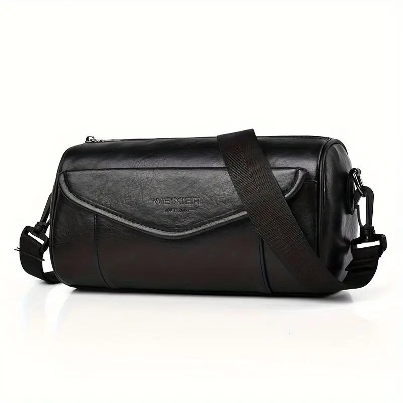 WEXLER Мужская сумка-мессенджер из искусственной кожи с круглым стволом через плечо, повседневная сумка-мессенджер на молнии с регулируемым ремешком чёрный
WEXLER Мужская сумка-мессенджер из искусственной кожи с круглым стволом через плечо, повседневная сумка-мессенджер на молнии с регулируемым ремешком чёрный