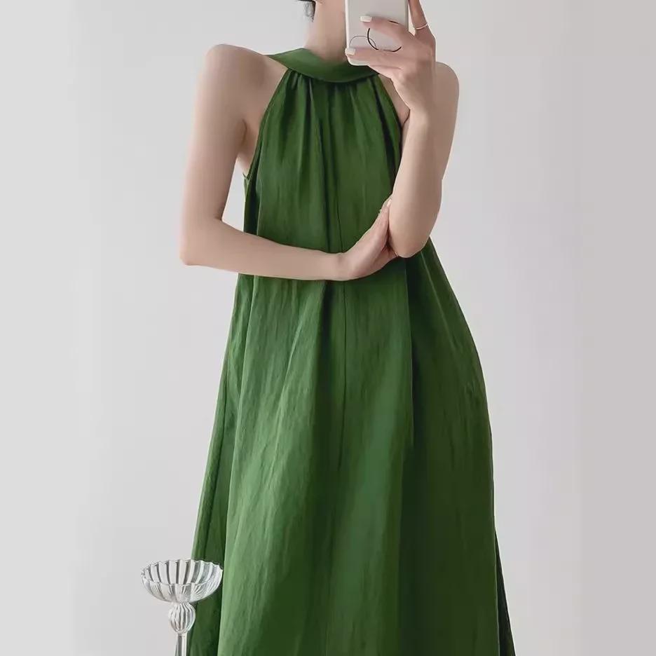 Women s Mori-Style Green Linen Halter Neck Off-Shoulder Maxi Dress - Summer 2024 Collection Large зелений
Women s Mori-Style Green Linen Halter Neck Off-Shoulder Maxi Dress - Summer 2024 Collection Large зелений