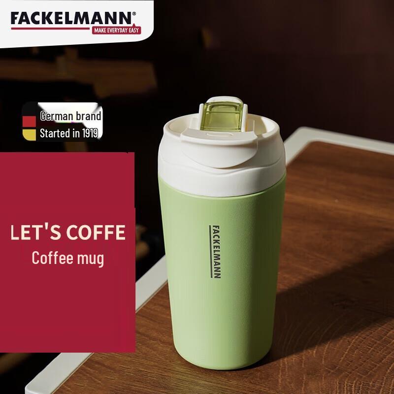 FACKELMANN Cologne Series 316L Stainless Steel Insulated Coffee Mug with Straw
FACKELMANN Cologne Series 316L Stainless Steel Insulated Coffee Mug with Straw