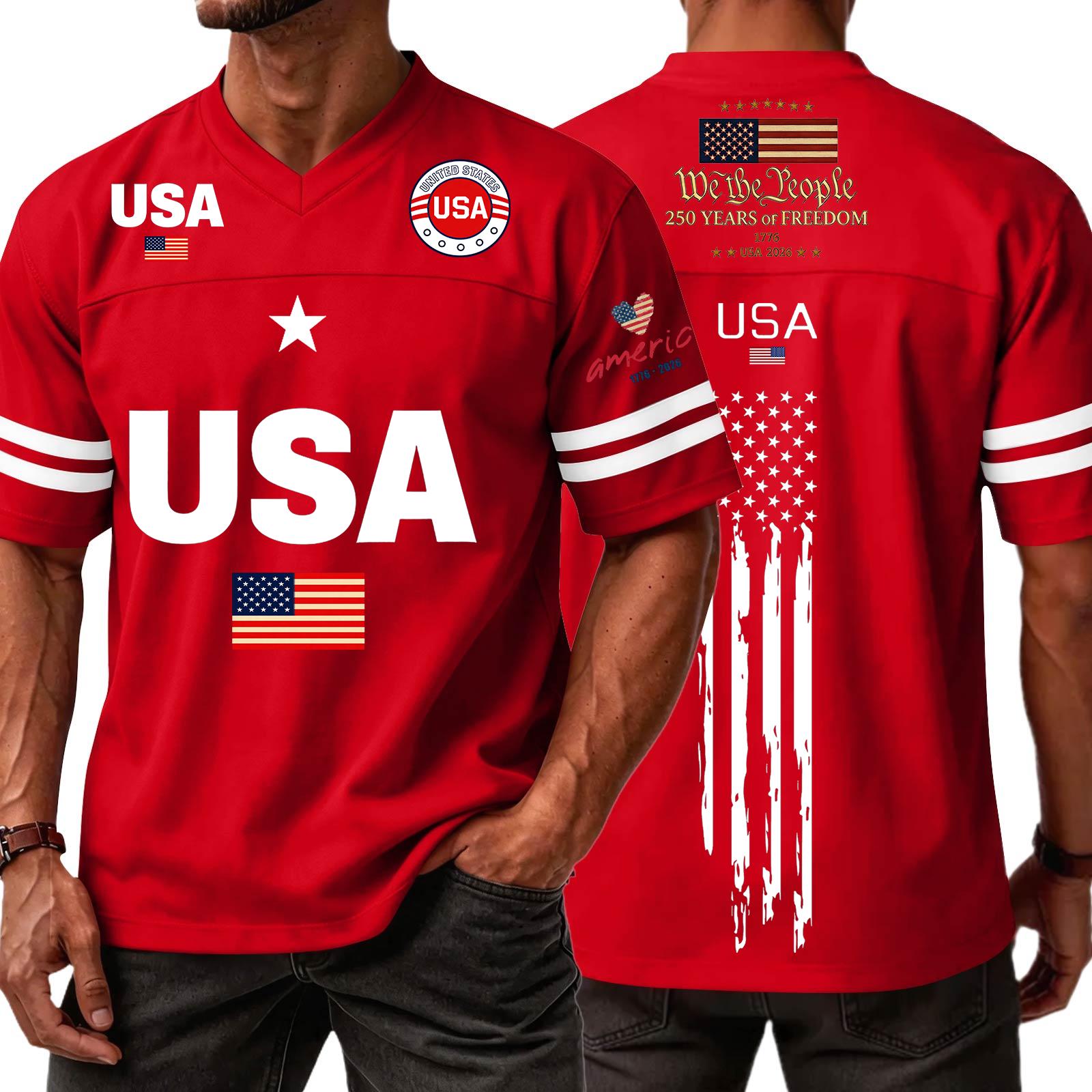 Men s Casual Fashion V-Neck Independence Day Print Short Sleeve Sports T-Shirt Top XXXL червоний
Men s Casual Fashion V-Neck Independence Day Print Short Sleeve Sports T-Shirt Top XXXL червоний