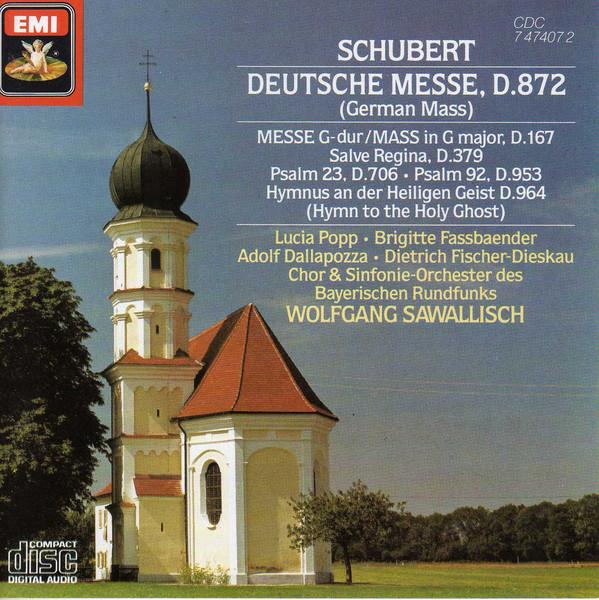 CD FRANZ SCHUBERT - LUCIA POPP ADOLF - Deutsche Messe, D.872 (German Mass) CDC7474072 EMI 1986 Switzerlan Classical Used
CD FRANZ SCHUBERT - LUCIA POPP ADOLF - Deutsche Messe, D.872 (German Mass) CDC7474072 EMI 1986 Switzerlan Classical Used