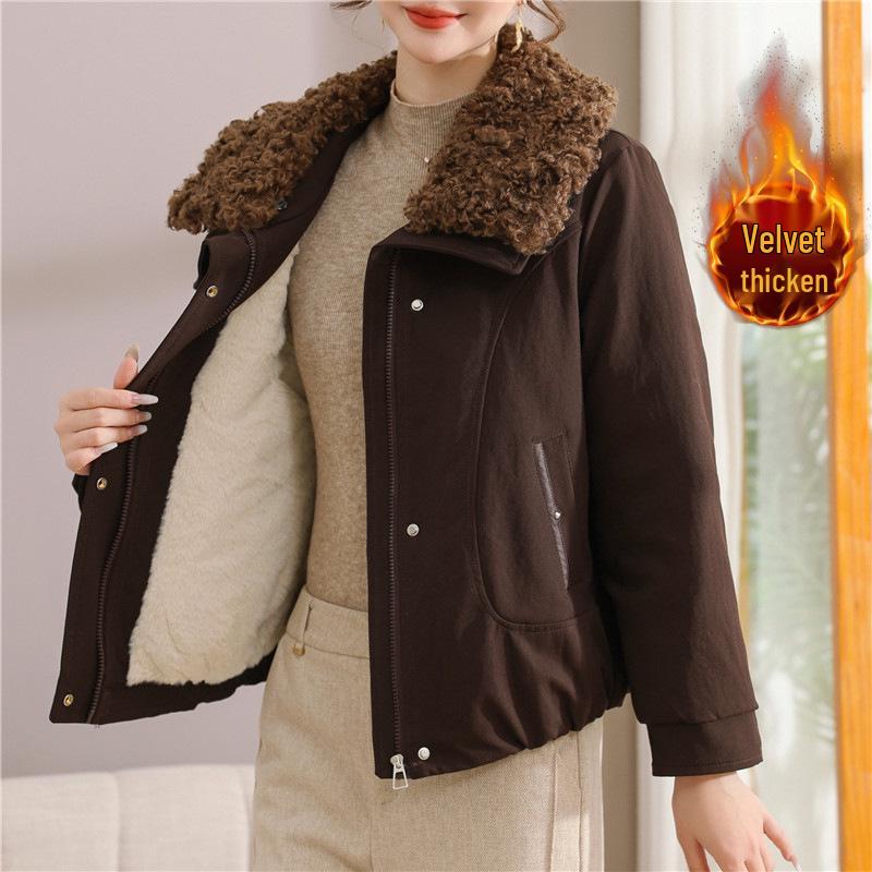 Korean Style Women s Velvet Lapel Short Jacket - 2025 Winter Collection 2XL (105-120 jin)
Korean Style Women s Velvet Lapel Short Jacket - 2025 Winter Collection 2XL (105-120 jin)