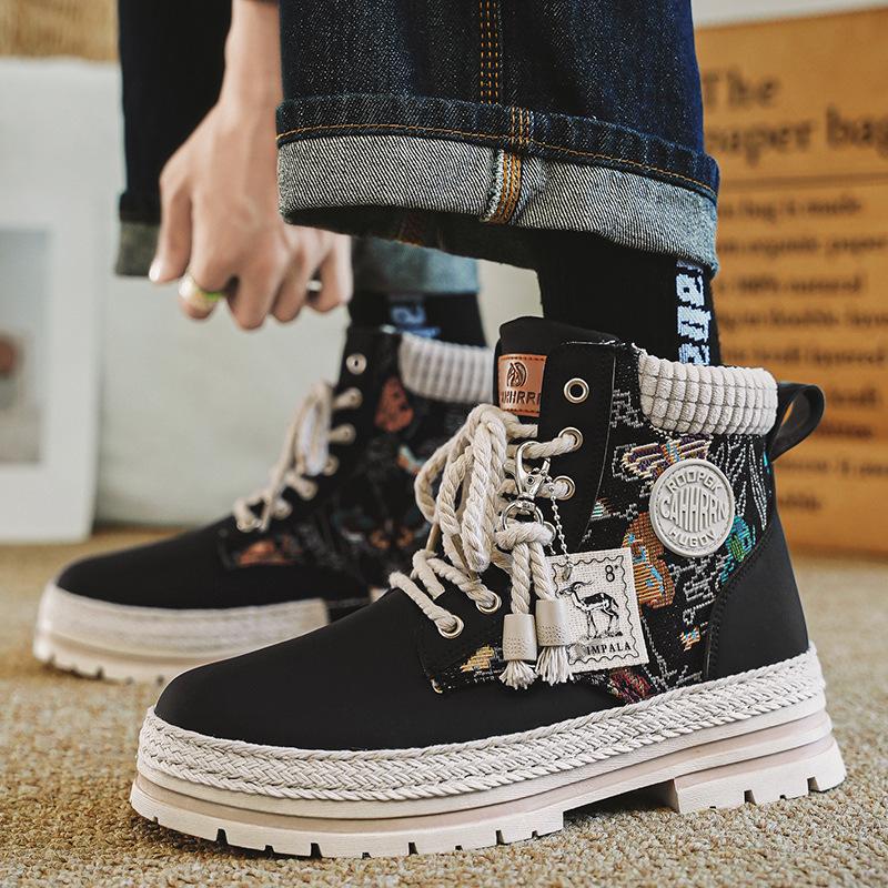 Men s shoes Martin boots new high-top thick-soled casual sports heightening shoes men s non-slip and wear-resistant tooling shoes 39
Men s shoes Martin boots new high-top thick-soled casual sports heightening shoes men s non-slip and wear-resistant tooling shoes 39