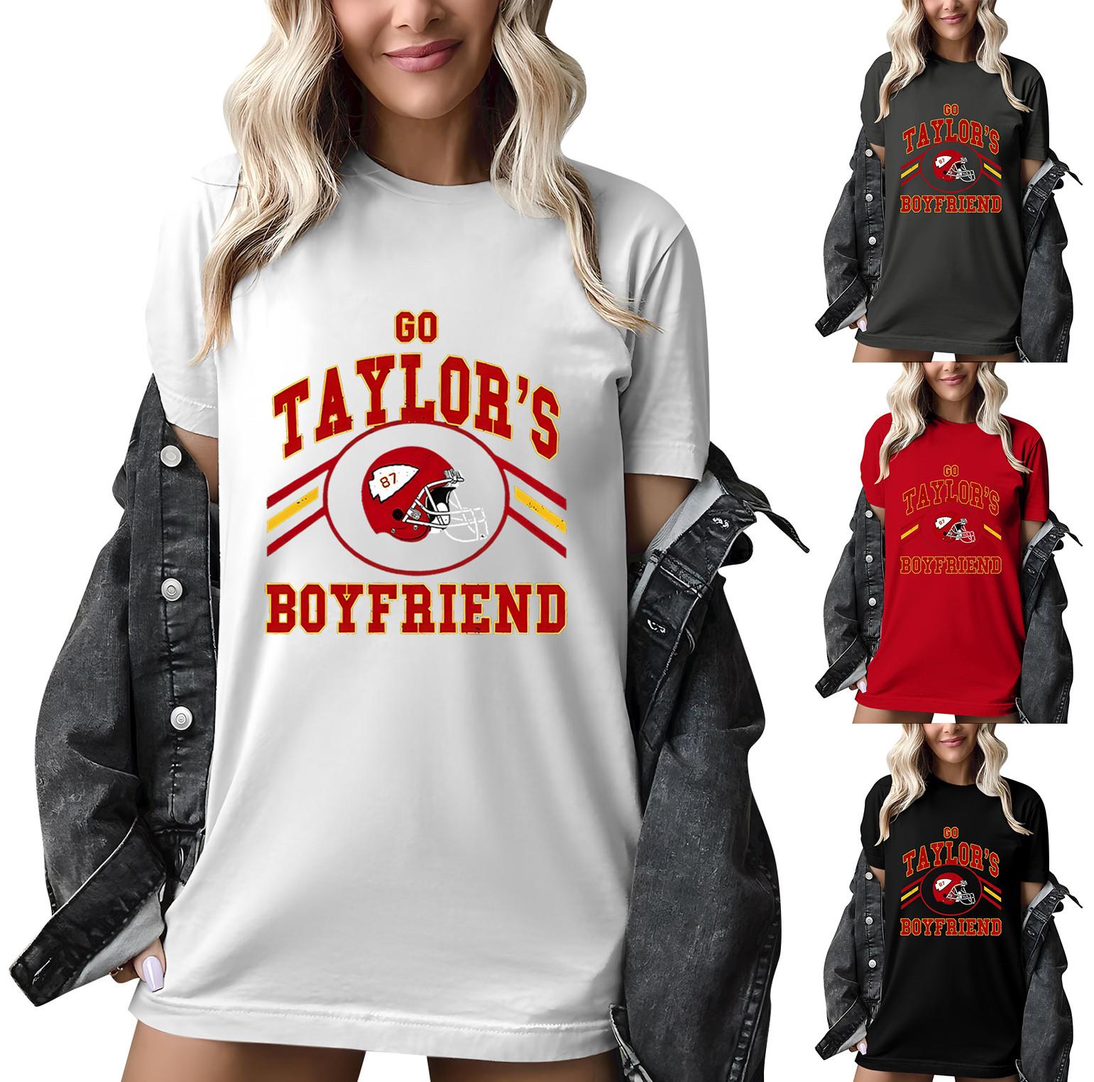 Женская повседневная модная футболка с круглым вырезом и коротким рукавом, топ с принтом 
Женская повседневная модная футболка с круглым вырезом и коротким рукавом, топ с принтом