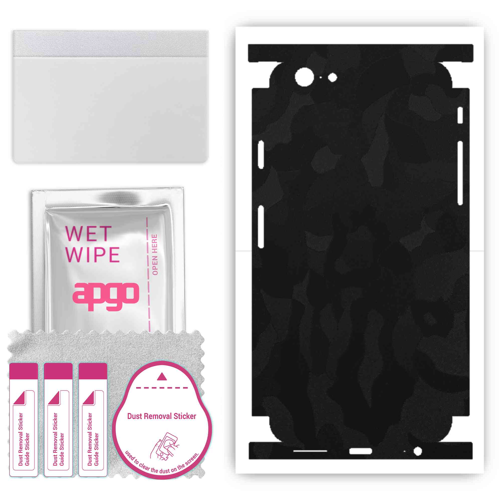 Apgo Protective Skin Sticker for the back+sides compatible with Apple iPhone 6, Full Wrap Film, Foil, Vinyl - Pattern Black Camo
Apgo Protective Skin Sticker for the back+sides compatible with Apple iPhone 6, Full Wrap Film, Foil, Vinyl - Pattern Black Camo