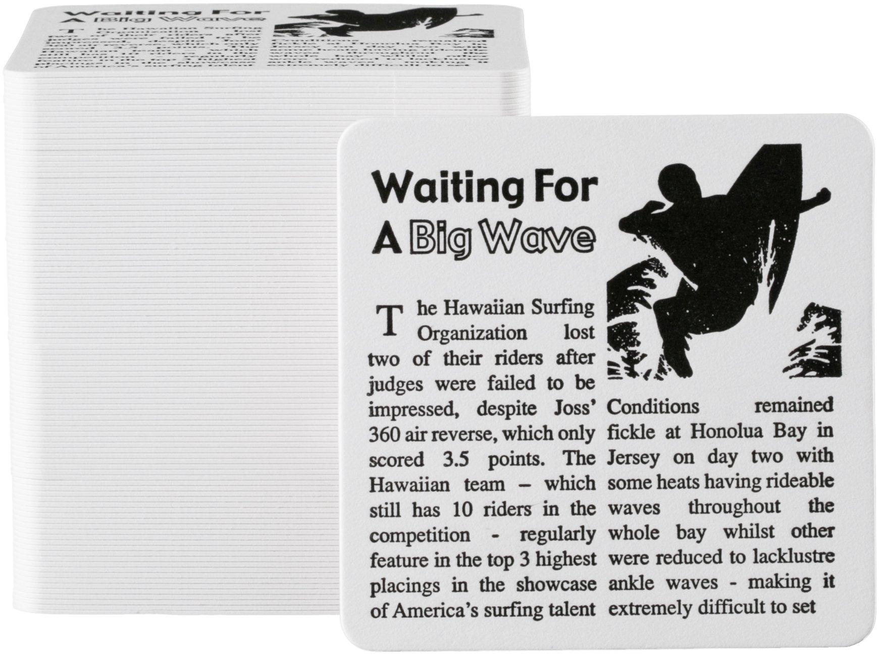 Matsuyama Paper Coaster Big Wave Rounded Corners sheets 90/1mm 2,000 
Matsuyama Paper Coaster Big Wave Rounded Corners sheets 90/1mm 2,000