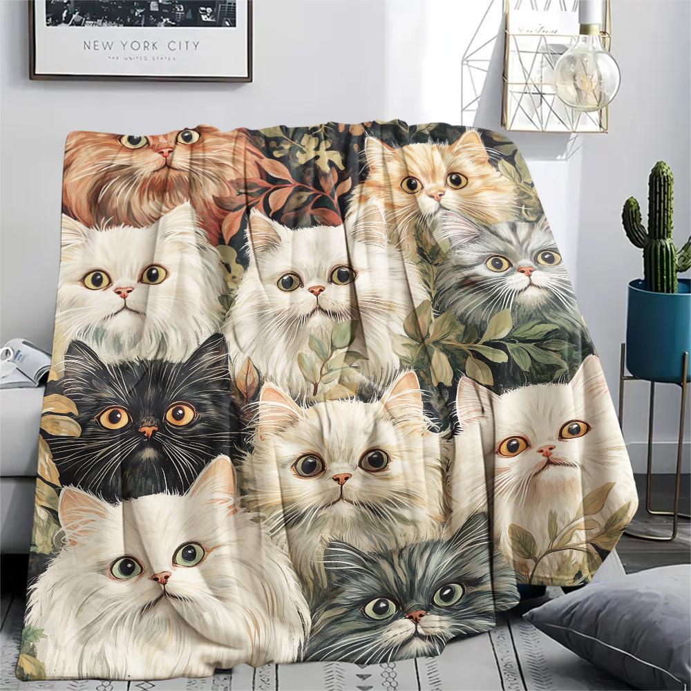 Persian Cat and Plants,pattern Flannel Blanket, High quality Comfortable for All Seasons, Home Decor, Warmth and Comfort, Perfect for Gifts. 80cm x 120cm
Persian Cat and Plants,pattern Flannel Blanket, High quality Comfortable for All Seasons, Home Decor, Warmth and Comfort, Perfect for Gifts. 80cm x 120cm