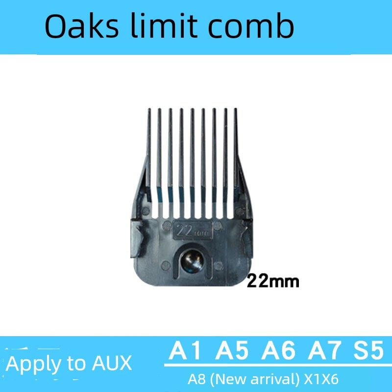 Applicable to Ox Hair Clipper Positioning Comb Auxa1 A5 A6 A7 A8 (New Arrival) S5 X1 X6 Caliper 22 mm
Applicable to Ox Hair Clipper Positioning Comb Auxa1 A5 A6 A7 A8 (New Arrival) S5 X1 X6 Caliper 22 mm