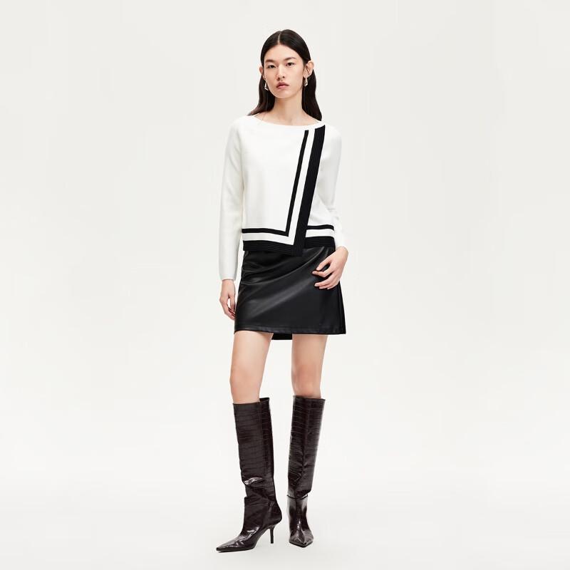 VEROMODA Women s Spliced Color-block Striped Crew Neck Knitted Sweater M
VEROMODA Women s Spliced Color-block Striped Crew Neck Knitted Sweater M