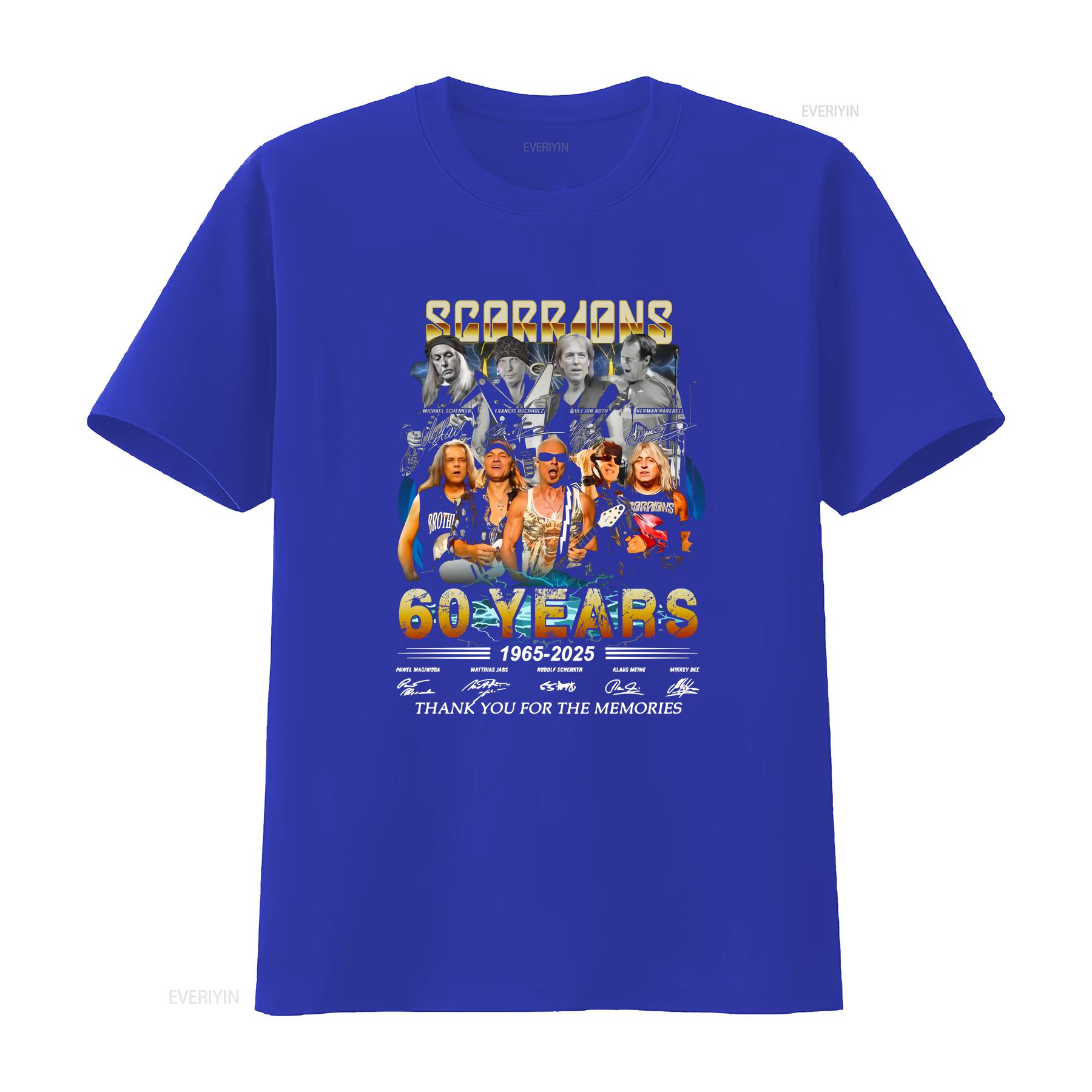 Scorpions Band 60 Years 1965 2025 Thank You For The Memories T Shirt vintage Washed Soft Slightly Comfortable Stylish S
Scorpions Band 60 Years 1965 2025 Thank You For The Memories T Shirt vintage Washed Soft Slightly Comfortable Stylish S