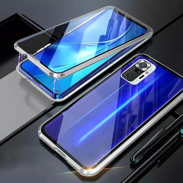 360 Magnetic Adsorption Metal Case For Xiaomi Redmi Note 14 13 12 11 10 9 Pro For Xiaomi 11T 12T Pro Double-Sided Glass Cover Redmi Turbo3 срібний
360 Magnetic Adsorption Metal Case For Xiaomi Redmi Note 14 13 12 11 10 9 Pro For Xiaomi 11T 12T Pro Double-Sided Glass Cover Redmi Turbo3 срібний