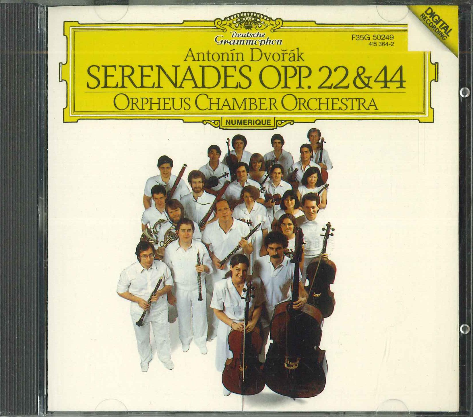 CD ORPHEUS CHAMBER ORCHESTRA - Dvorak:serenades Opp.22&44 Orpheus 4153642 POLY DOR Japan Classical Used
CD ORPHEUS CHAMBER ORCHESTRA - Dvorak:serenades Opp.22&44 Orpheus 4153642 POLY DOR Japan Classical Used