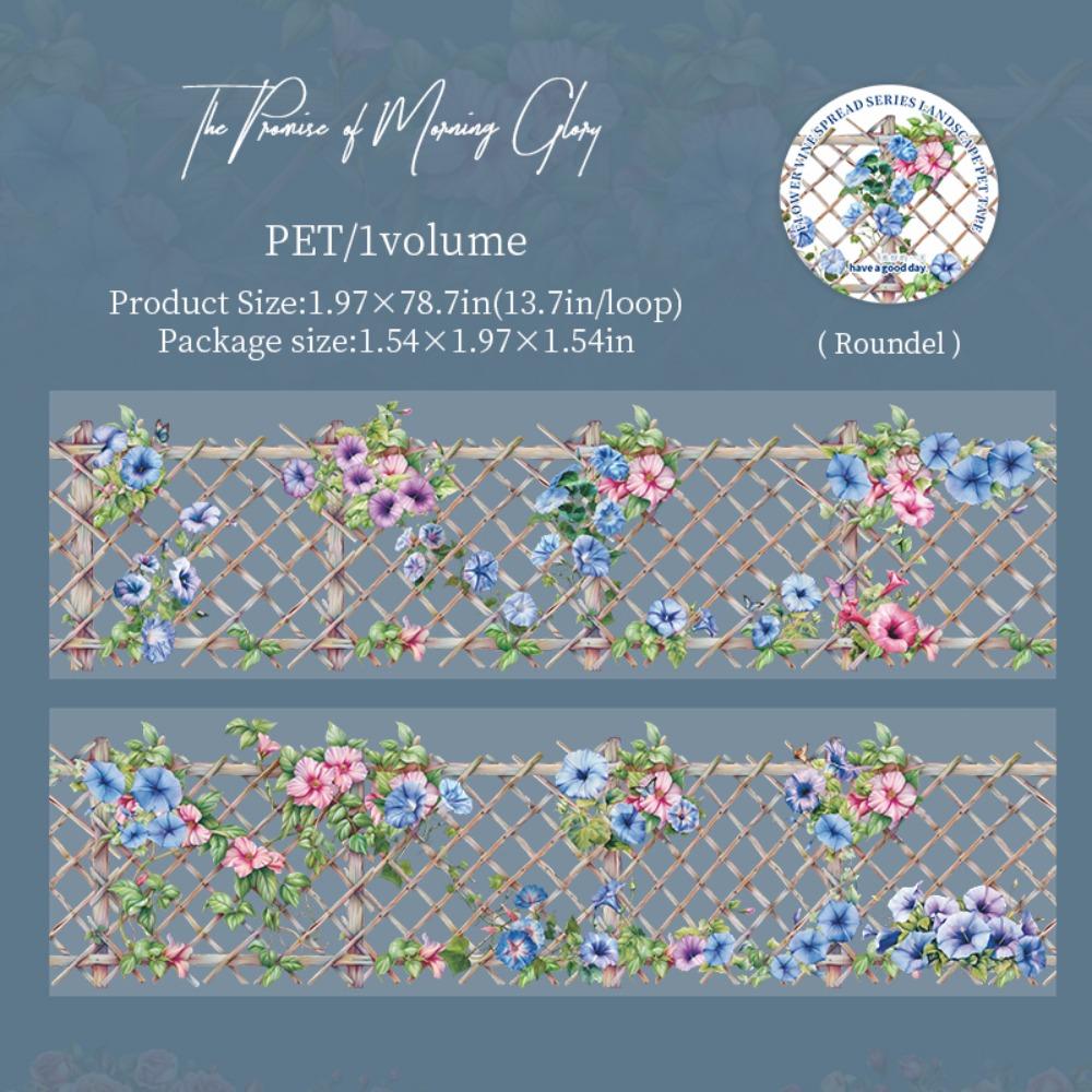 New PET Landscape Tapes Flower Vine Design Journaling Scrapbook Supplies 50mm*2m Adhesive Stickers
New PET Landscape Tapes Flower Vine Design Journaling Scrapbook Supplies 50mm*2m Adhesive Stickers