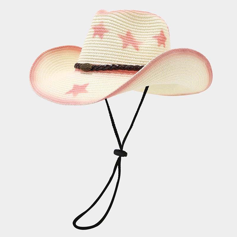 Retro Cowboy Straw Hat with Leather Band Windproof Chin Strap Lightweight Sun Protection Hat for Travel Fishing Adult (52-56CM) бежевый
Retro Cowboy Straw Hat with Leather Band Windproof Chin Strap Lightweight Sun Protection Hat for Travel Fishing Adult (52-56CM) бежевый