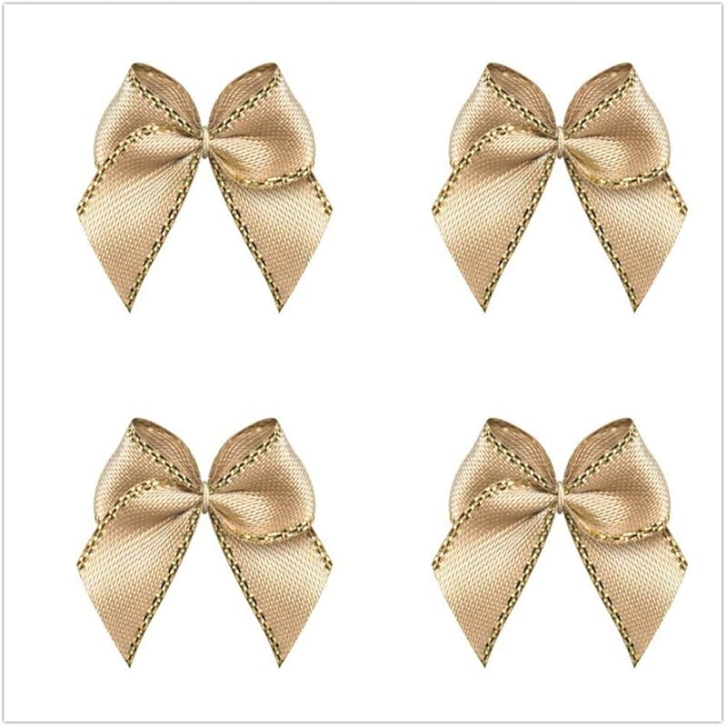 VIVIQUEN 100pcs Mini Satin Ribbon Bows Ribbon Flowers 25mm x 26mm Appliques DIY Craft for Sewing, Scrapbooking, Wedding, Gift (Metallic Edge - Mix 10 коричневий
VIVIQUEN 100pcs Mini Satin Ribbon Bows Ribbon Flowers 25mm x 26mm Appliques DIY Craft for Sewing, Scrapbooking, Wedding, Gift (Metallic Edge - Mix 10 коричневий