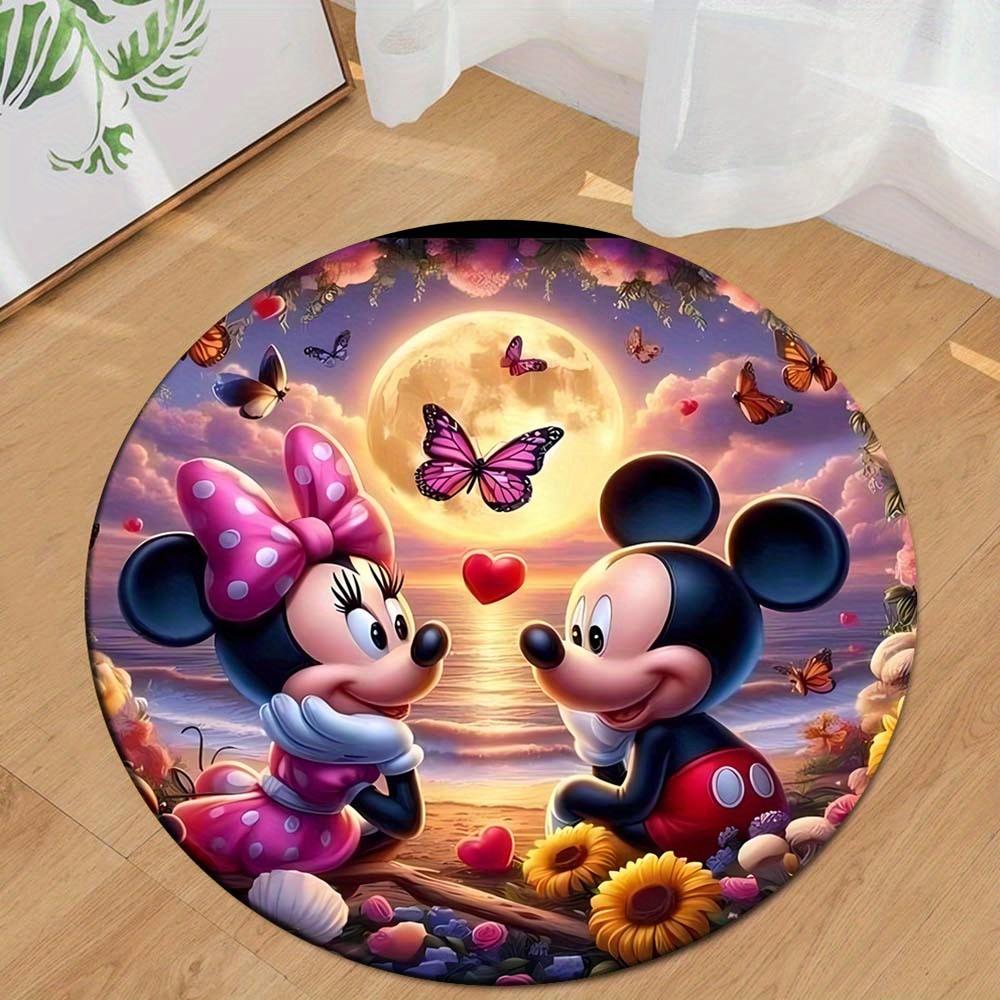 1pc Mickey Mouse Minnie&Mickey Round Area Rug , Playroom Bedroom Living Room Indoor Decor Rug , Perfect for Leisure Areas , Bedside , Cloakr 80cm/31.5in
1pc Mickey Mouse Minnie&Mickey Round Area Rug , Playroom Bedroom Living Room Indoor Decor Rug , Perfect for Leisure Areas , Bedside , Cloakr 80cm/31.5in