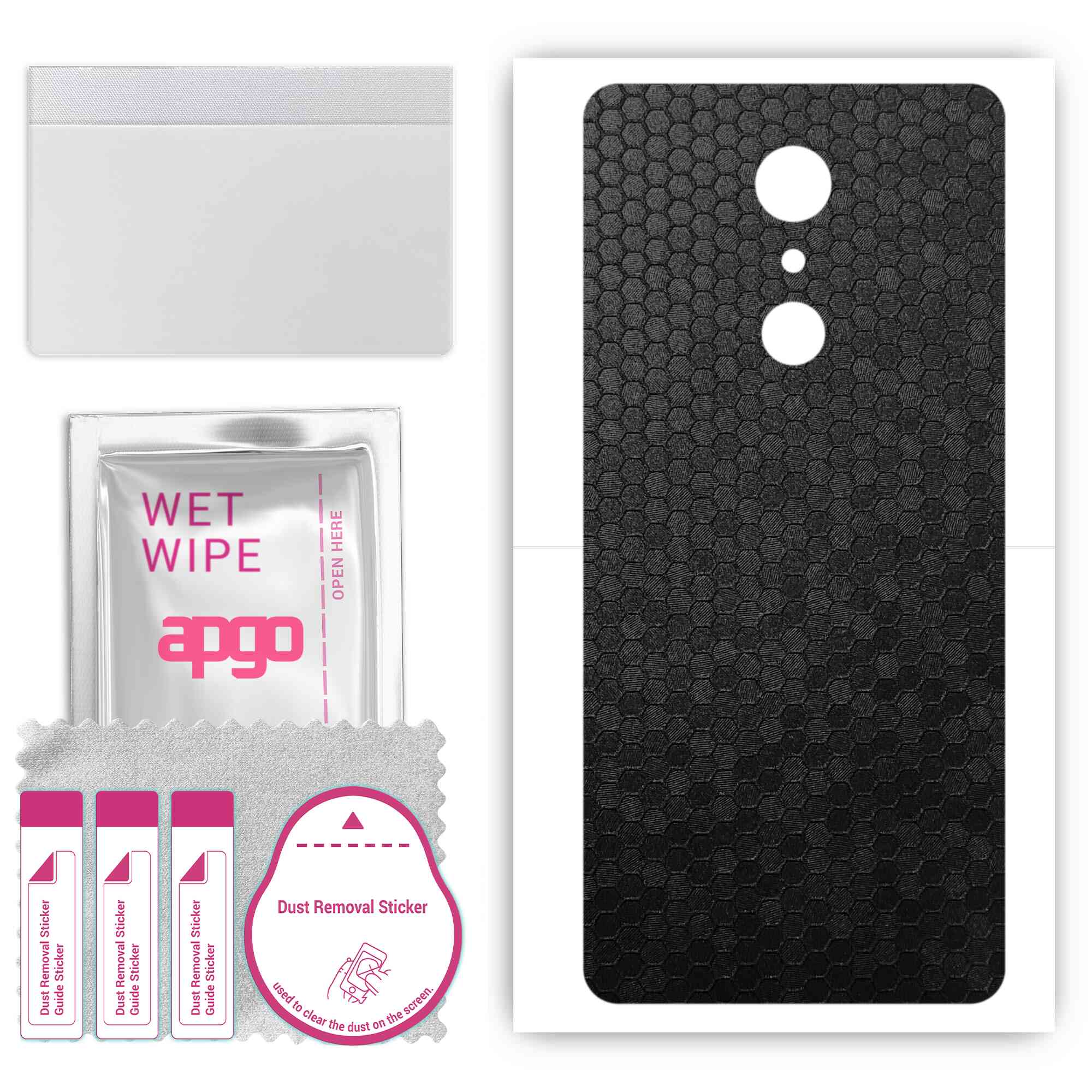 apgo Protective Skin Sticker for the back compatible with LG G7 Fit, Wrap Film, Foil, Vinyl - Pattern Black Honeycomb
apgo Protective Skin Sticker for the back compatible with LG G7 Fit, Wrap Film, Foil, Vinyl - Pattern Black Honeycomb