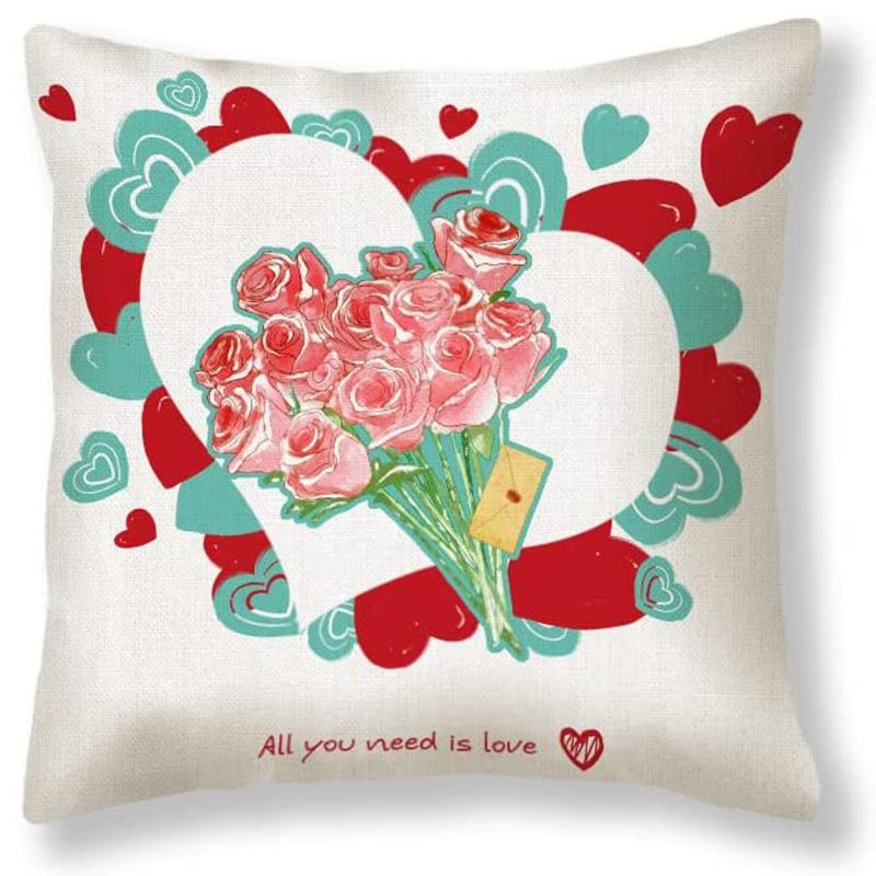 Valentine s Day Decorative Cushion Anniversary Wedding Gift Cushion Pillow Cover Turquoise Cushion Cover 45 * 45Cm pillowcase (without core)
Valentine s Day Decorative Cushion Anniversary Wedding Gift Cushion Pillow Cover Turquoise Cushion Cover 45 * 45Cm pillowcase (without core)