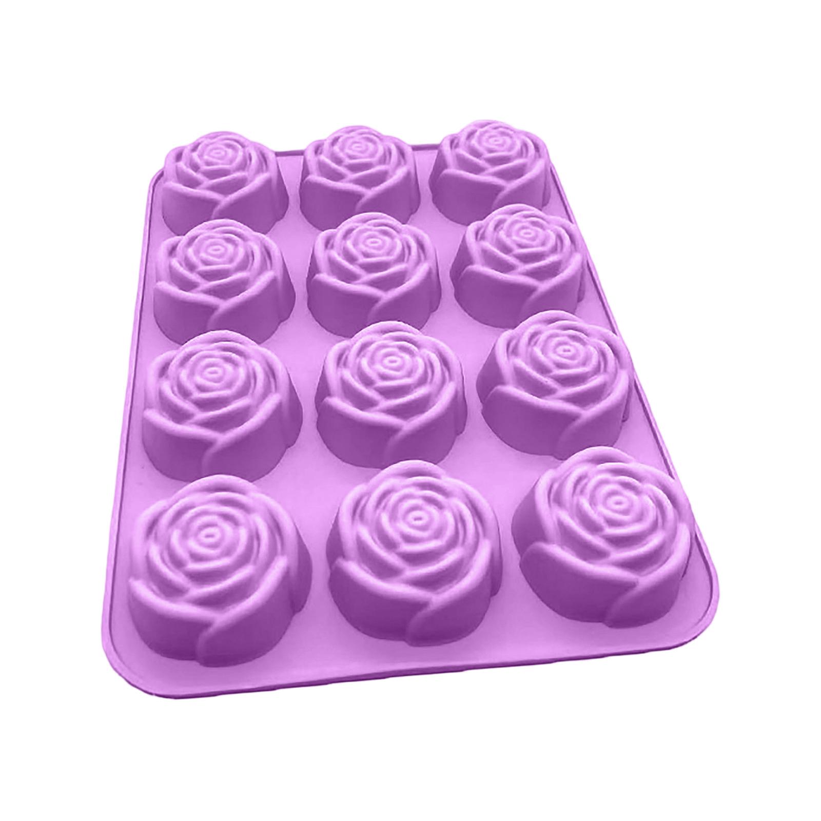 Silicone Baking Mold 12 Rose Flower Shaped Cavities for Muffins Cupcakes Chocolates Soap Candle Making Flexible Tray One Size фіолетовий
Silicone Baking Mold 12 Rose Flower Shaped Cavities for Muffins Cupcakes Chocolates Soap Candle Making Flexible Tray One Size фіолетовий