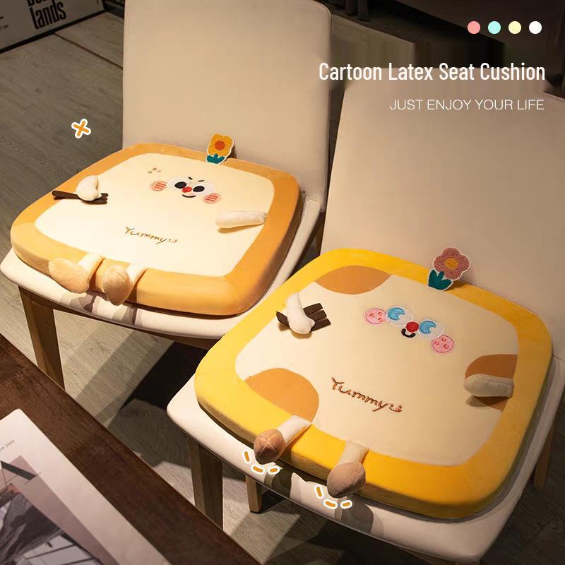 Cartoon Toast Bread Latex Seat & Backrest Cushion for Office Chairs Small 38*35cm 0.35kg
Cartoon Toast Bread Latex Seat & Backrest Cushion for Office Chairs Small 38*35cm 0.35kg