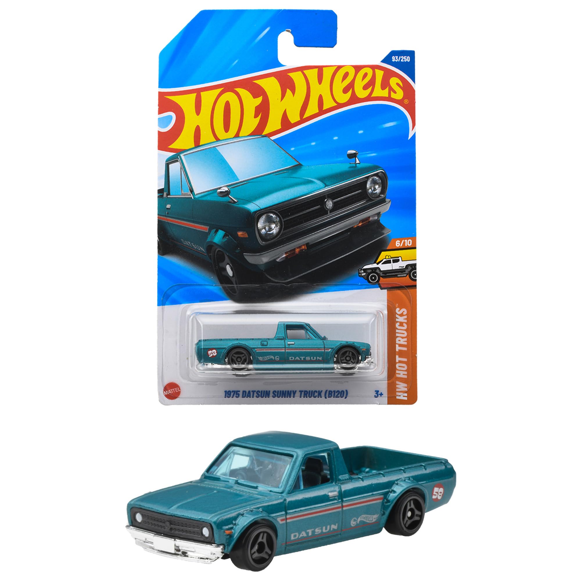 Hot Wheels Basic Car 1975 Datsun Sunny Truck Vehicle Toy Mini Car 3 Years Old and Up Green JFN51 (B120)
Hot Wheels Basic Car 1975 Datsun Sunny Truck Vehicle Toy Mini Car 3 Years Old and Up Green JFN51 (B120)