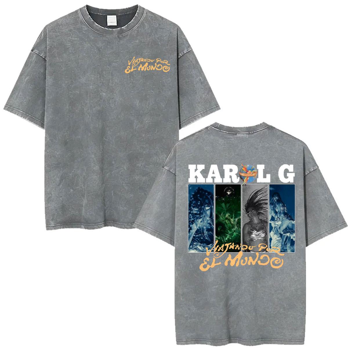 Karol G Tropicoqueta Tour Album Vintage Washed T Shirt Men Women Harajuku Hip Hop Street Tshirts Summer Tops Loose Tshirt S
Karol G Tropicoqueta Tour Album Vintage Washed T Shirt Men Women Harajuku Hip Hop Street Tshirts Summer Tops Loose Tshirt S