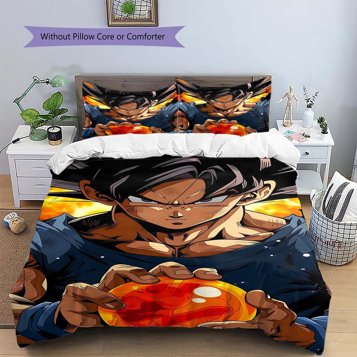 Goku Patterned Pillowcase & Duvet Cover Set Interior Bedding for Bedroom Decoration Perfect Gift for Fans.-TING 135x200cm
Goku Patterned Pillowcase & Duvet Cover Set Interior Bedding for Bedroom Decoration Perfect Gift for Fans.-TING 135x200cm