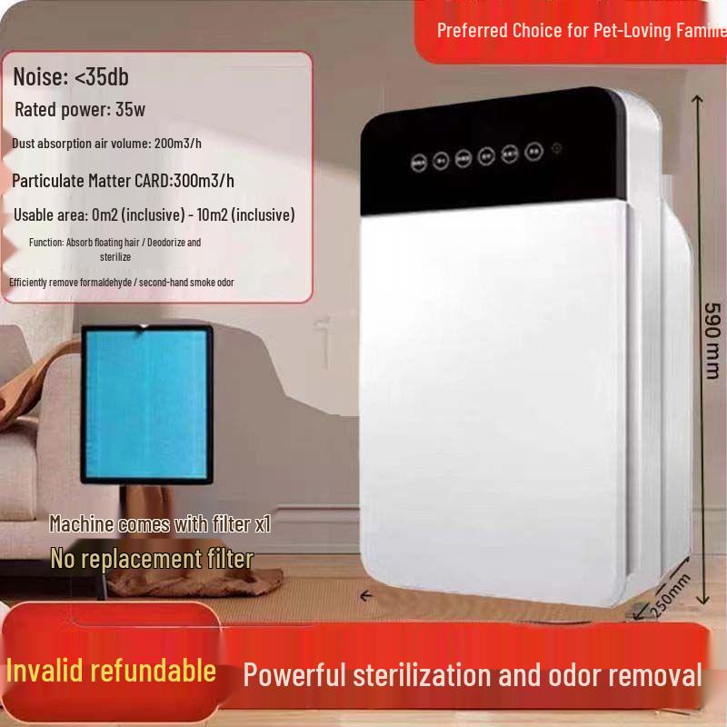 Quiet High-Power Air Purifier for Cat Hair, Odor & Dust Removal One Filter (Includes Main Unit and One Filter)
Quiet High-Power Air Purifier for Cat Hair, Odor & Dust Removal One Filter (Includes Main Unit and One Filter)