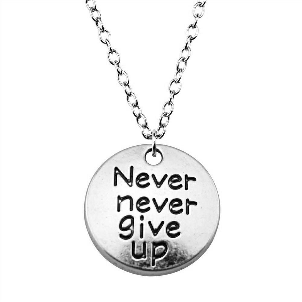 Round Tags Charm Text Necklace Inspirational Quote Pendant Motivational Gift Jewelry 43cm Chain A19-1pcs-20x20mm
Round Tags Charm Text Necklace Inspirational Quote Pendant Motivational Gift Jewelry 43cm Chain A19-1pcs-20x20mm