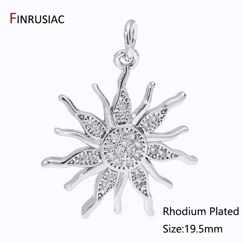 DIY Brass Round Sun Charms Nacklace Making Supplies 18K Gold Plated Inlaid Zircon Sun Pendants For Jewelry Making Accessories 1 piece
DIY Brass Round Sun Charms Nacklace Making Supplies 18K Gold Plated Inlaid Zircon Sun Pendants For Jewelry Making Accessories 1 piece