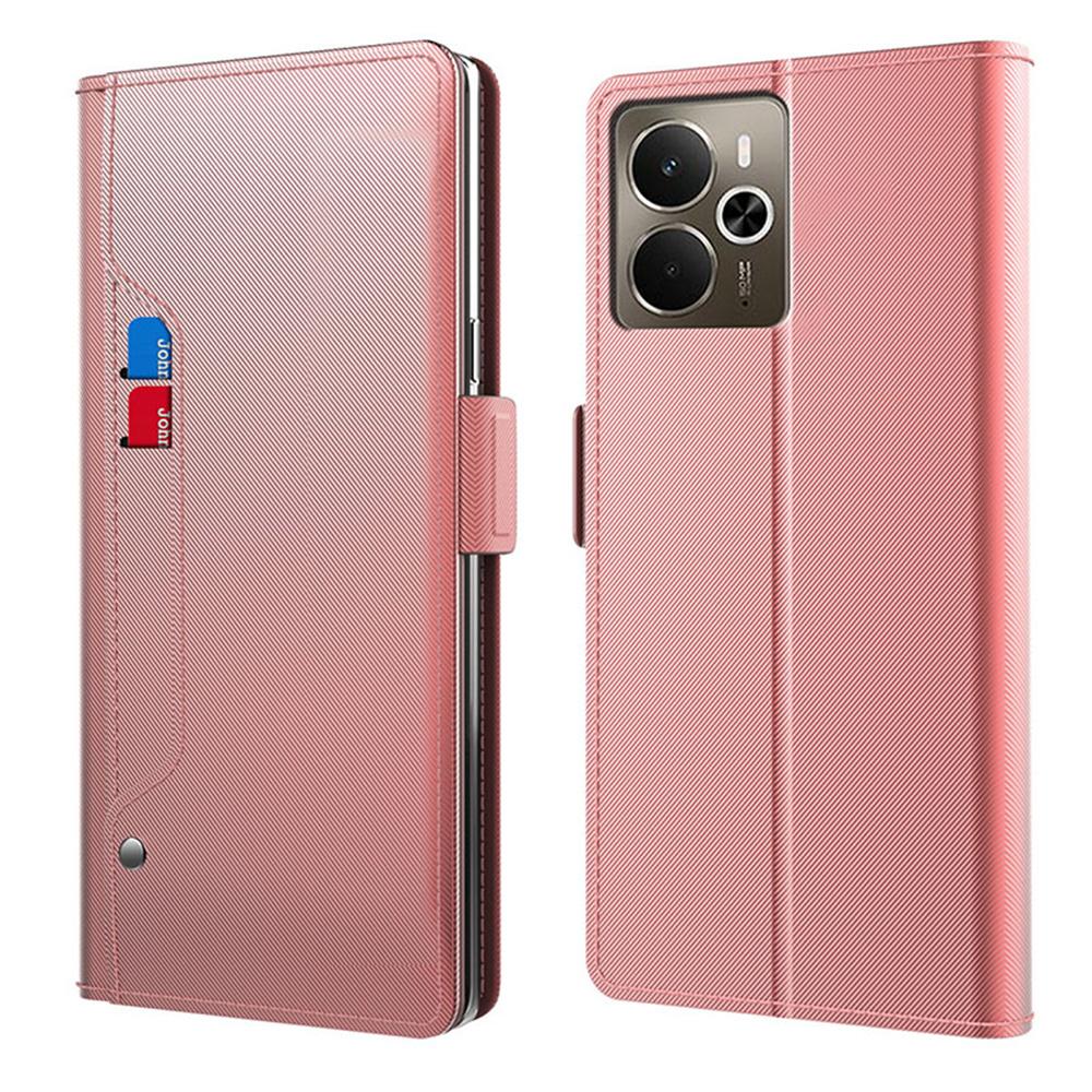 For Realme 14 5G Case Stand PU Leather Phone Cover Card Holder Mirror Rose Gold
For Realme 14 5G Case Stand PU Leather Phone Cover Card Holder Mirror Rose Gold