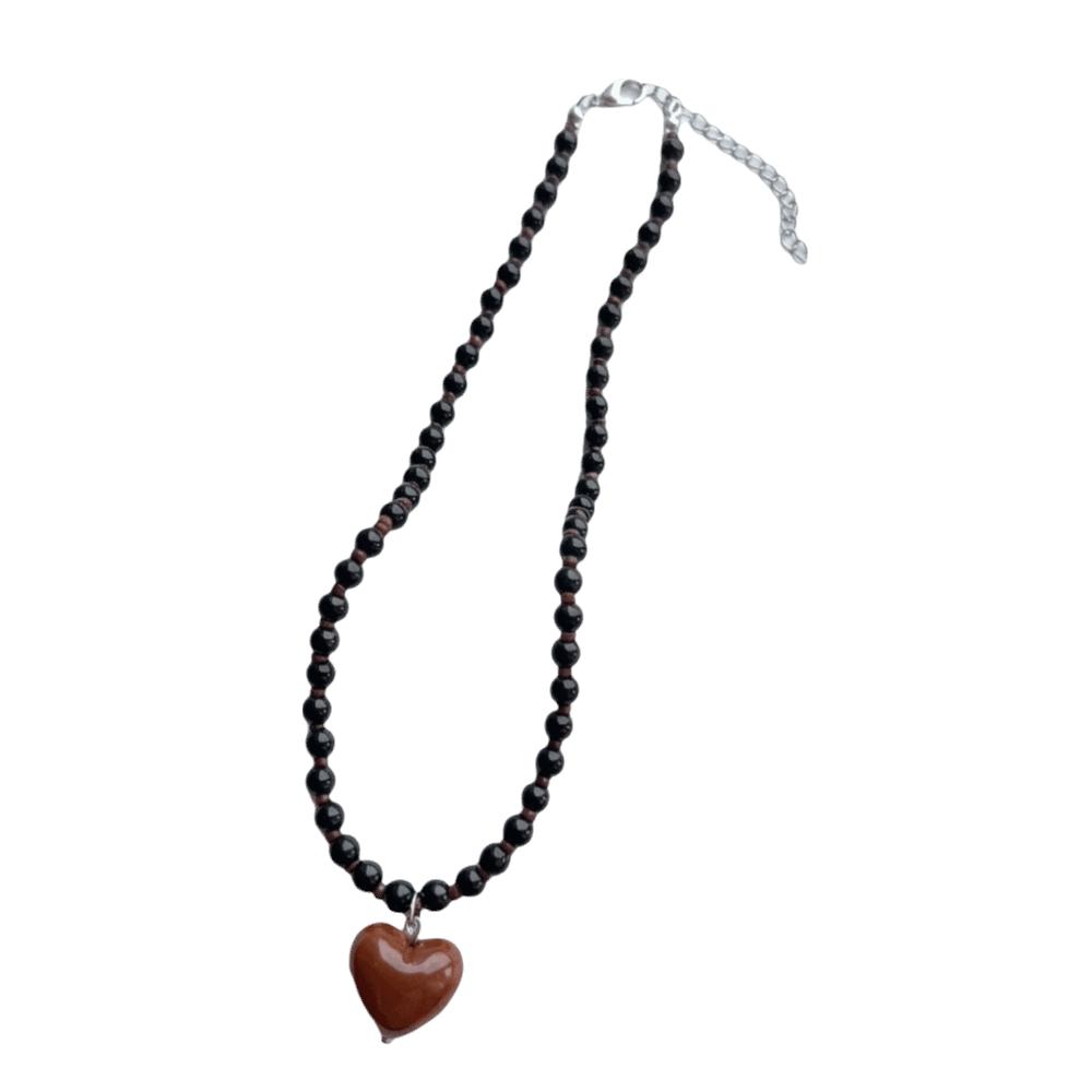 Clavicle Chain Beaded Pendant Choker Aesthetic Y2K Necklace Delicate Heart Necklace Summer кофейный
Clavicle Chain Beaded Pendant Choker Aesthetic Y2K Necklace Delicate Heart Necklace Summer кофейный