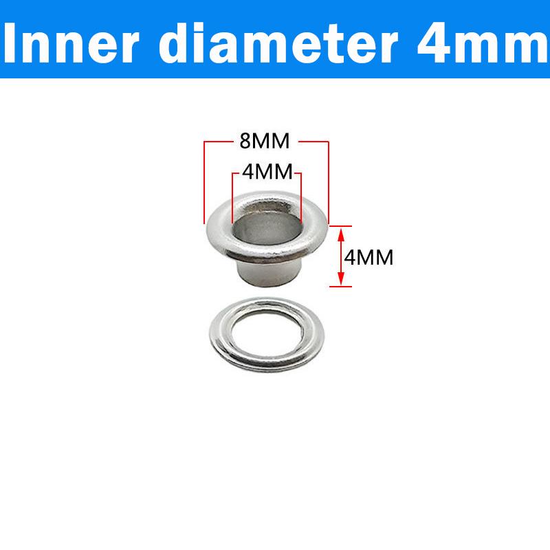Eyelet Grommet Ring Kit 4/5/6/8/10/12mm Stainless Steel Eyelets Grommets with Washer Silver for Leather Craft Repair Shoes 50Set
Eyelet Grommet Ring Kit 4/5/6/8/10/12mm Stainless Steel Eyelets Grommets with Washer Silver for Leather Craft Repair Shoes 50Set