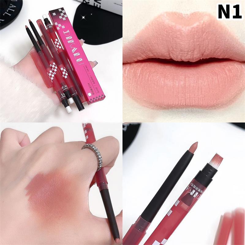 Dikalu Matte Lip Liner Pencil With Brush Double-Head Nude Grey Pink Lip Contour Tint Pen Lipstick Non-Stick Cup Lips Makeup as the picture
Dikalu Matte Lip Liner Pencil With Brush Double-Head Nude Grey Pink Lip Contour Tint Pen Lipstick Non-Stick Cup Lips Makeup as the picture