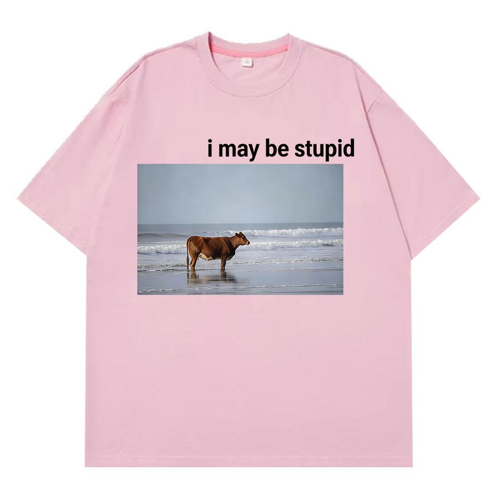 I May Be Stupid Cow on Beach Funny Meme TShirt Unisexs Fashion 100 Cotton Vintage Short Sleeve Loose Comfort Oversized Tshirts 4XL
I May Be Stupid Cow on Beach Funny Meme TShirt Unisexs Fashion 100 Cotton Vintage Short Sleeve Loose Comfort Oversized Tshirts 4XL