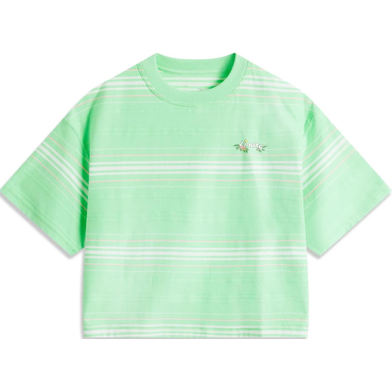 Li Ning Sports Lifestyle Series Striped Round Neck Comfortable Breathable Loose Short Sleeve T-Shirt Women T-Shirt Cool-Green AHSU346-2 L
Li Ning Sports Lifestyle Series Striped Round Neck Comfortable Breathable Loose Short Sleeve T-Shirt Women T-Shirt Cool-Green AHSU346-2 L